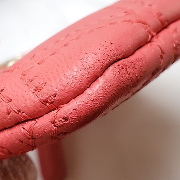 ♥️ Authentic Chanel Pink Quilted Zipper Top Coin Purse Wallet ❤️ - Picture 5 of 9